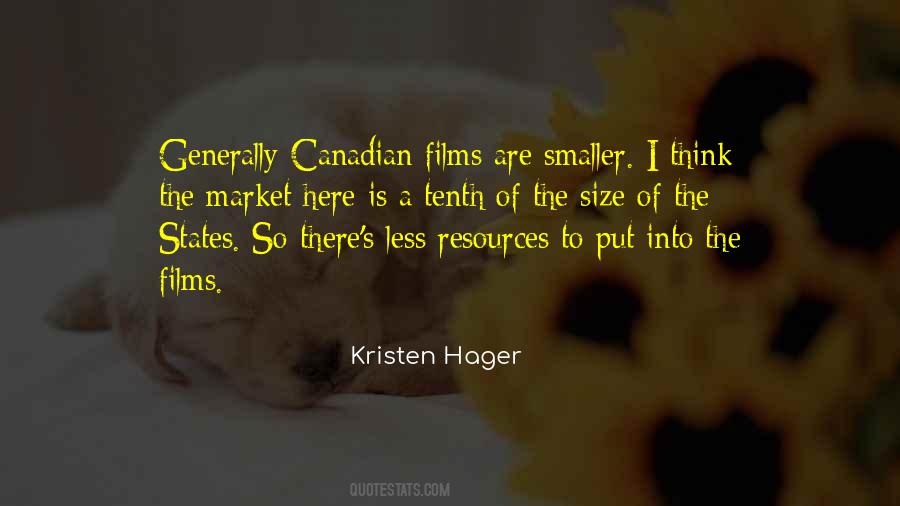 Kristen Hager Quotes #1330404