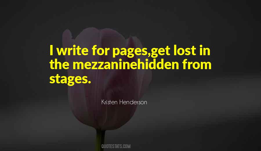 Kristen Henderson Quotes #635079