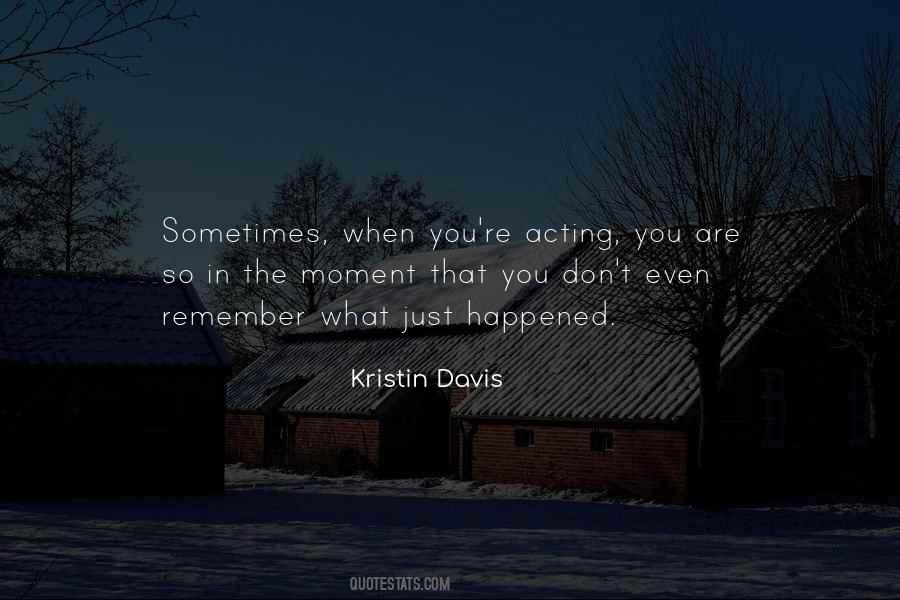 Kristin Davis Quotes #69449