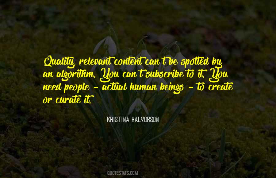 Kristina Halvorson Quotes #1327988