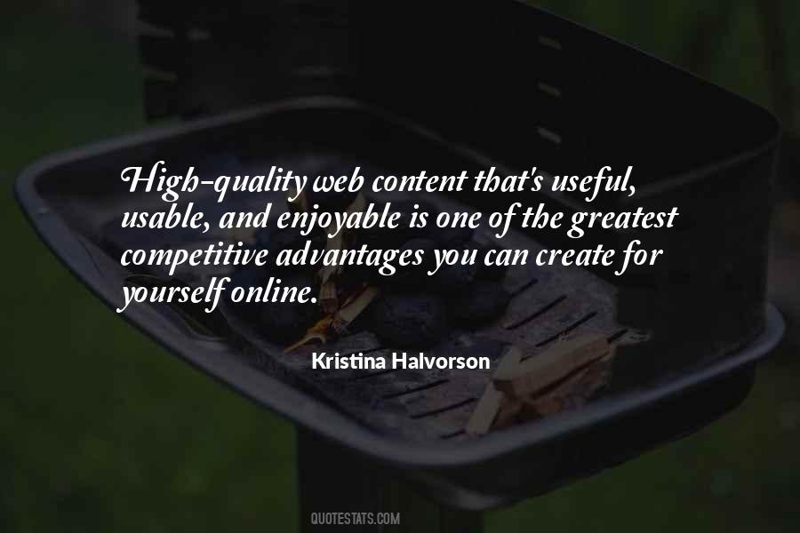 Kristina Halvorson Quotes #1539661