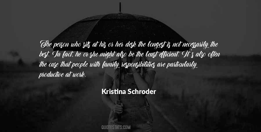 Kristina Schroder Quotes #1795735