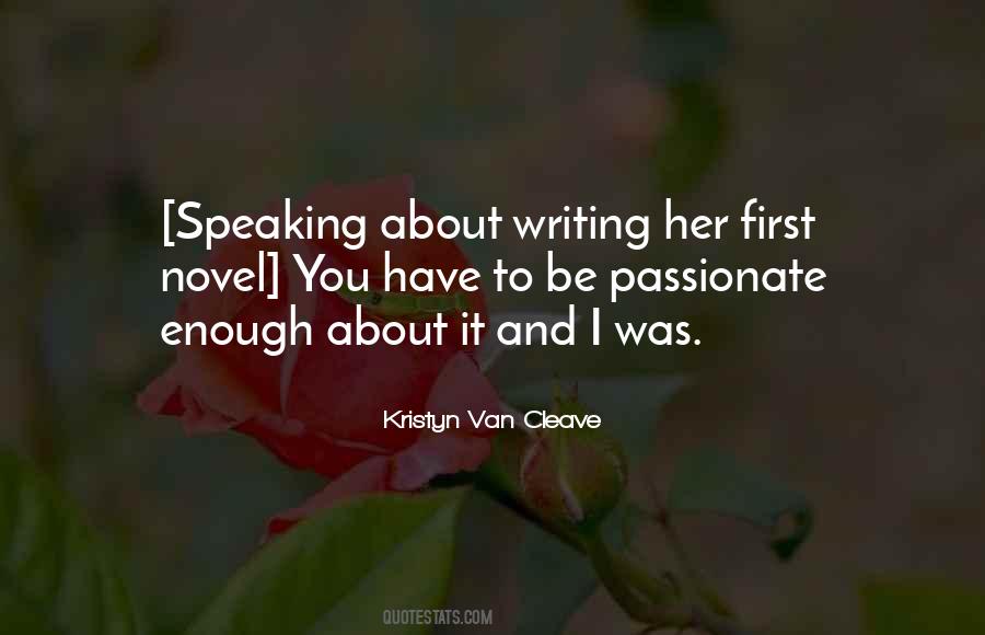 Kristyn Van Cleave Quotes #1059981