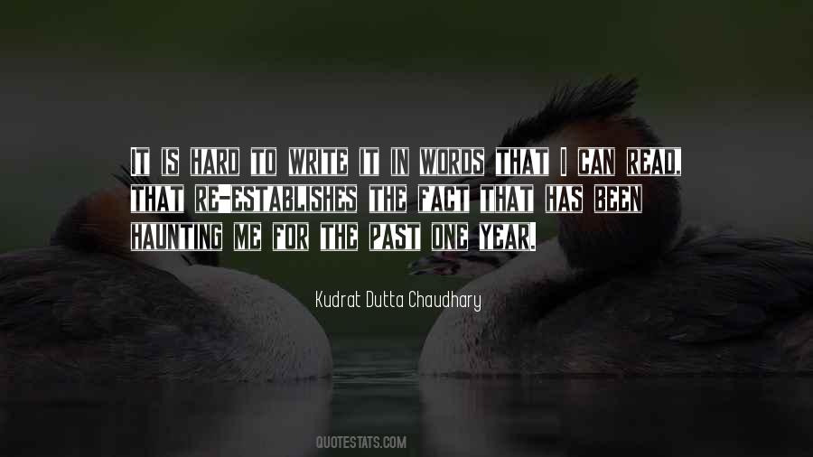 Kudrat Dutta Chaudhary Quotes #22492