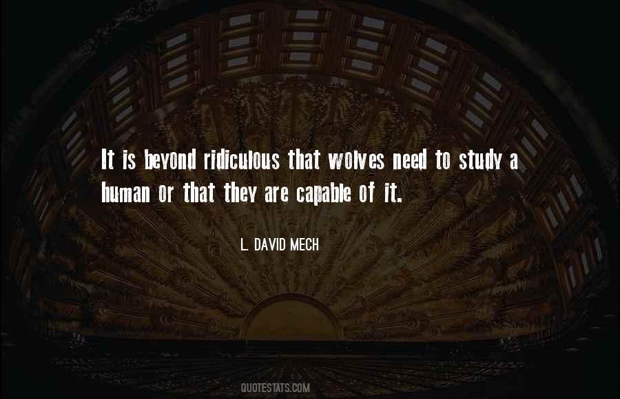 L. David Mech Quotes #528956