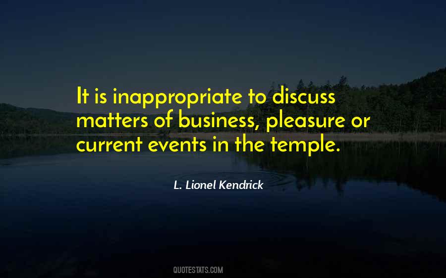 L. Lionel Kendrick Quotes #1569117