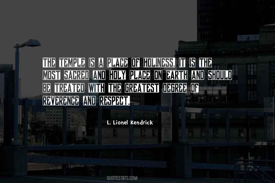 L. Lionel Kendrick Quotes #598152