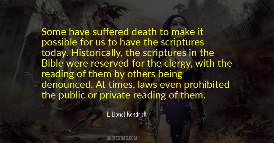L. Lionel Kendrick Quotes #664401
