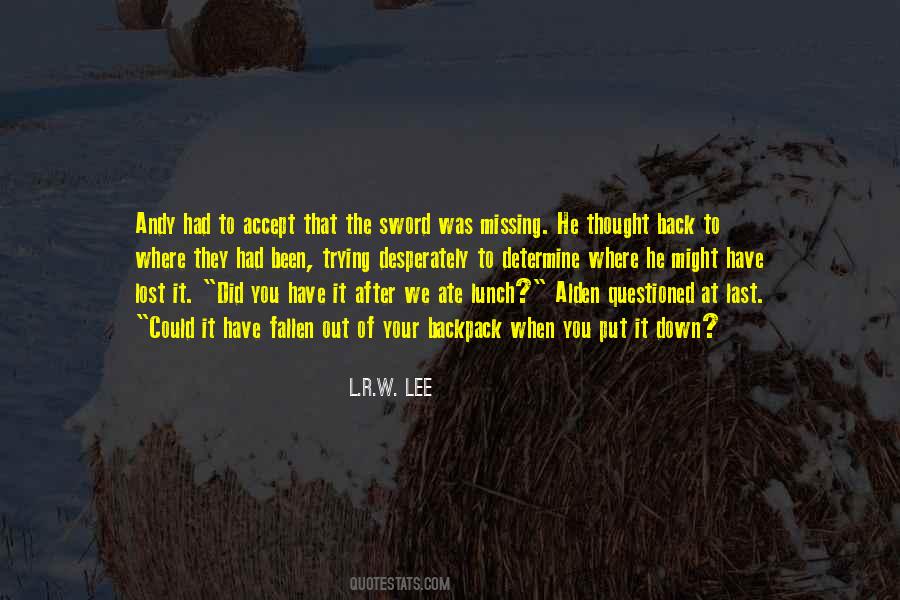 L.R.W. Lee Quotes #1082059