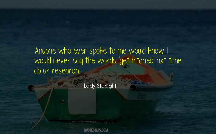 Lady Starlight Quotes #944086