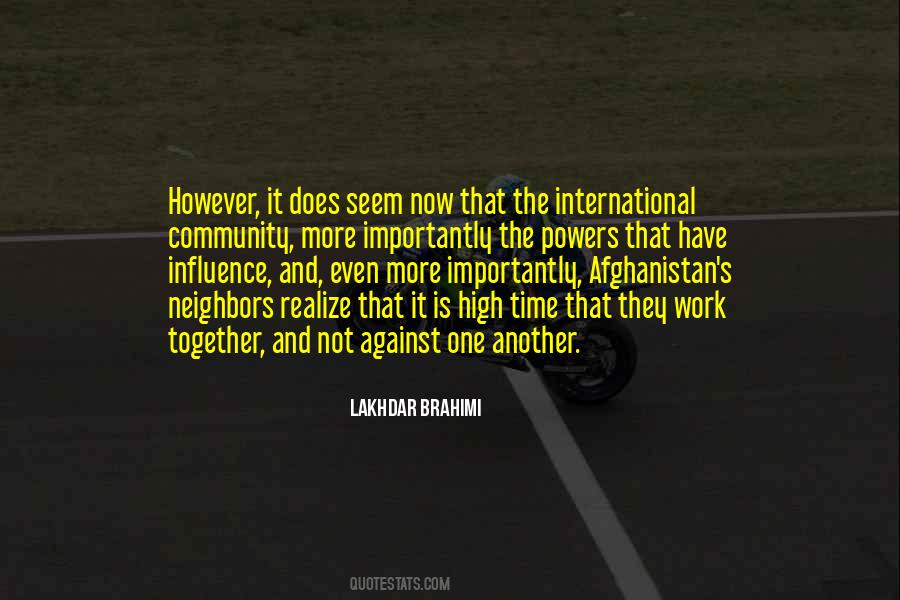 Lakhdar Brahimi Quotes #1469648