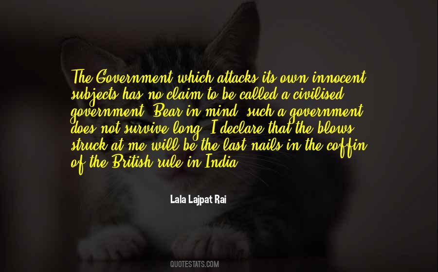 Lala Lajpat Rai Quotes #1738717