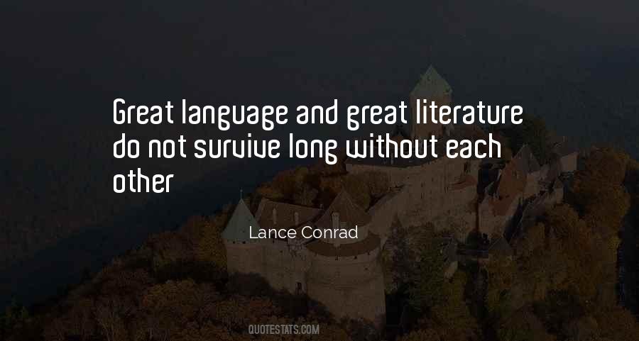 Lance Conrad Quotes #775148