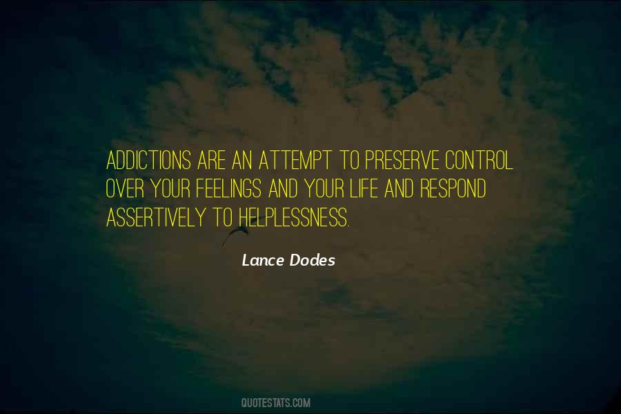 Lance Dodes Quotes #695277