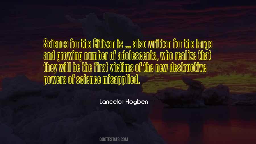 Lancelot Hogben Quotes #1432640