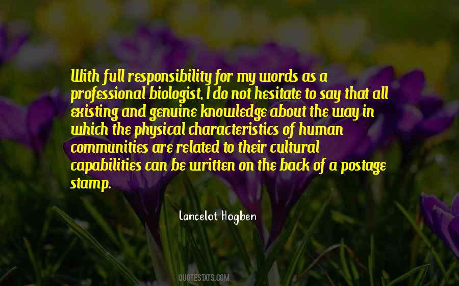 Lancelot Hogben Quotes #1787202