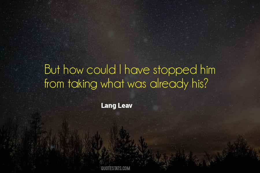 Lang Leav Quotes #1407446