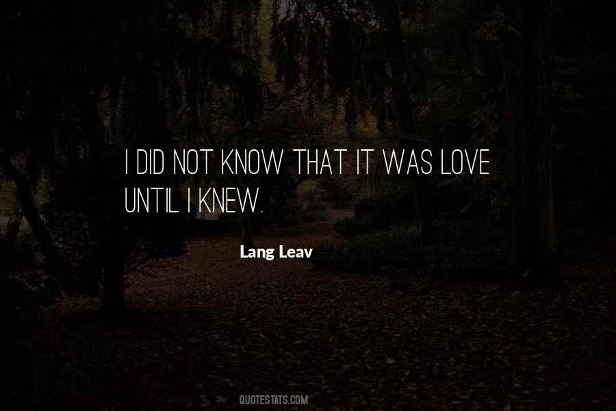 Lang Leav Quotes #697169