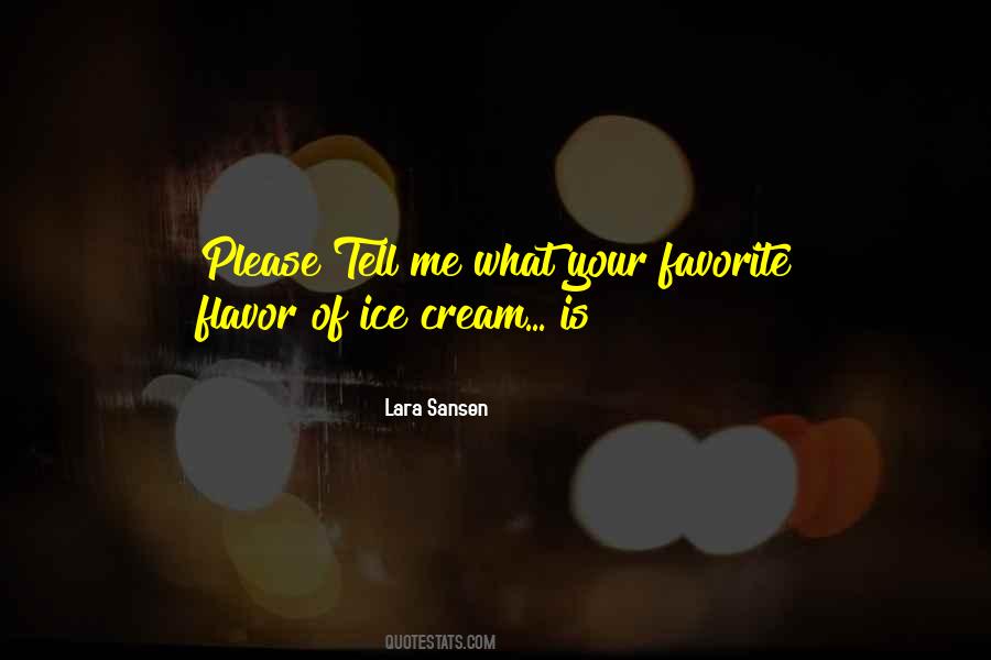 Lara Sansen Quotes #751660