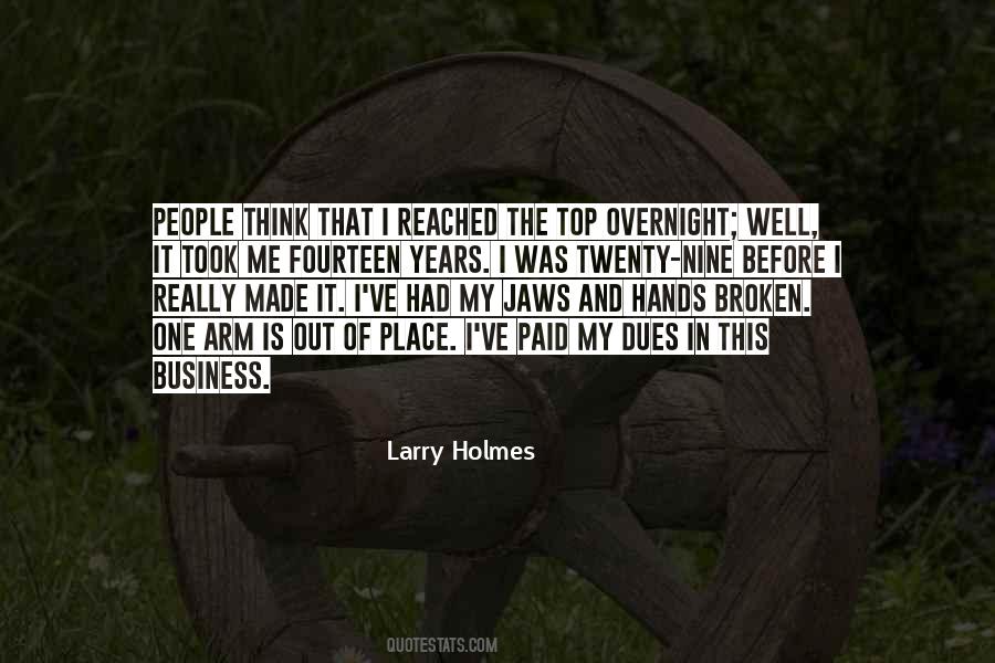 Larry Holmes Quotes #839905