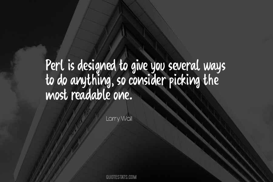 Larry Wall Quotes #1775947