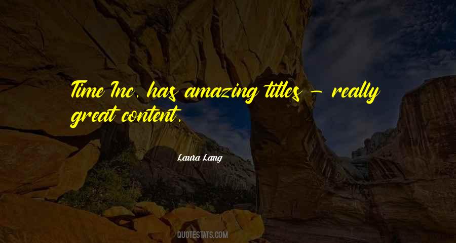 Laura Lang Quotes #1226771