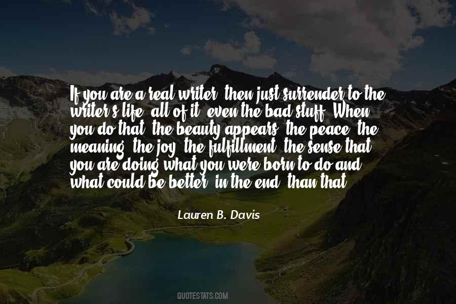 Lauren B. Davis Quotes #189938