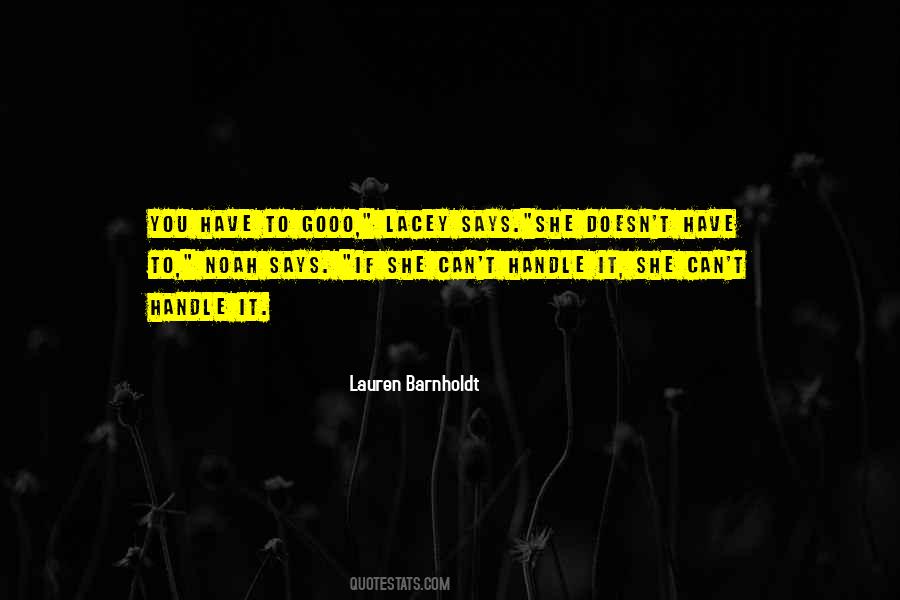 Lauren Barnholdt Quotes #1616748