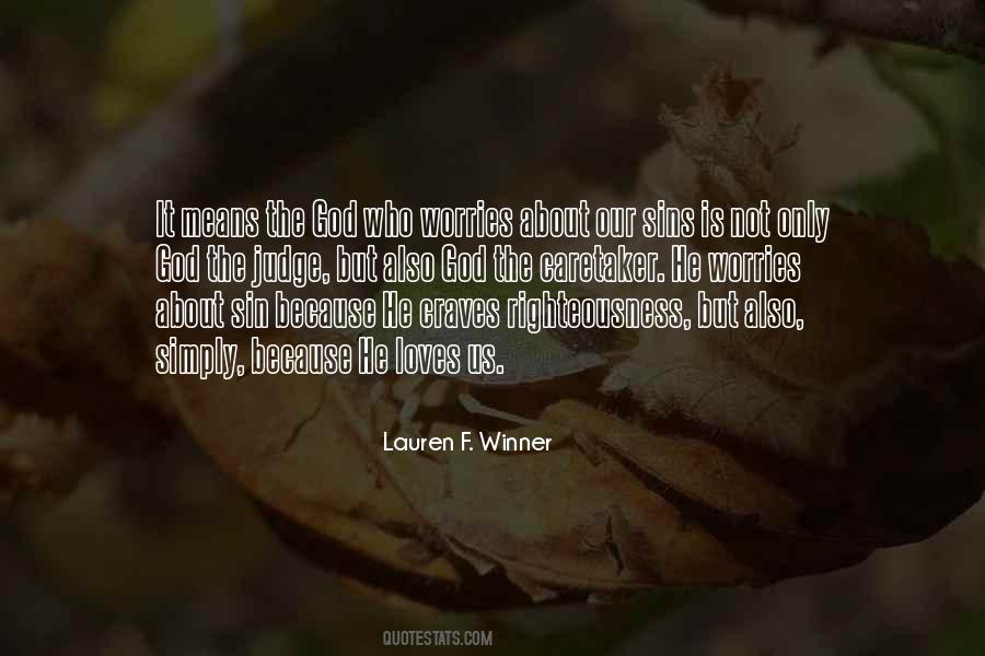 Lauren F. Winner Quotes #1214765