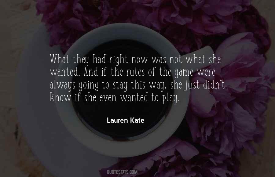 Lauren Kate Quotes #1603114