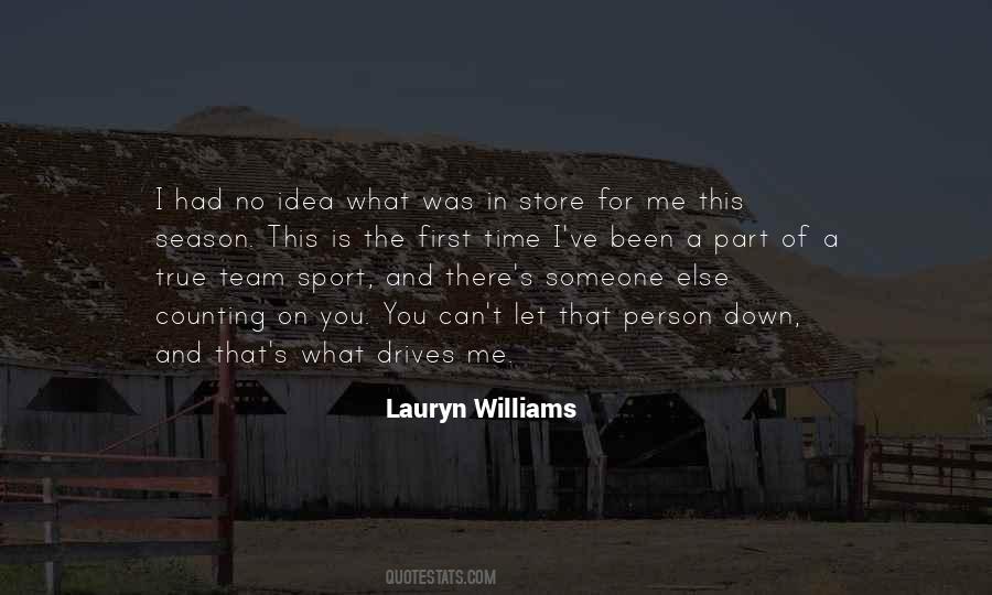 Lauryn Williams Quotes #825543