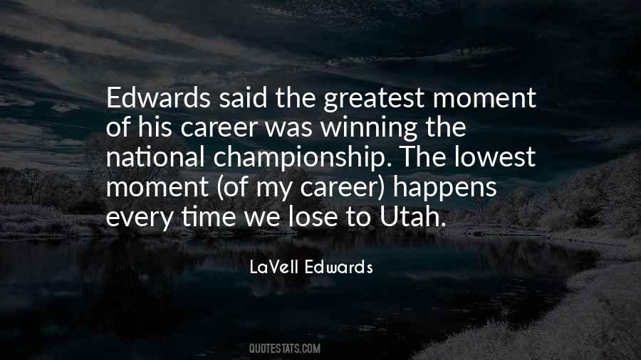 LaVell Edwards Quotes #1823814