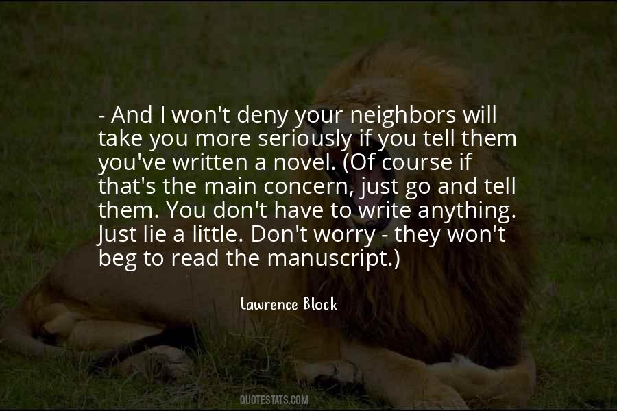 Lawrence Block Quotes #1370842
