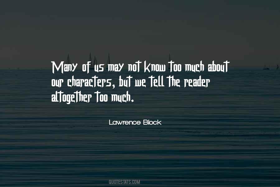 Lawrence Block Quotes #662156