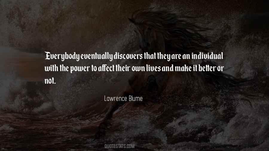 Lawrence Blume Quotes #416657