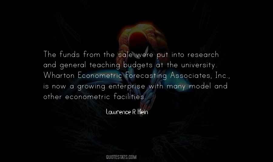 Lawrence R. Klein Quotes #1085657