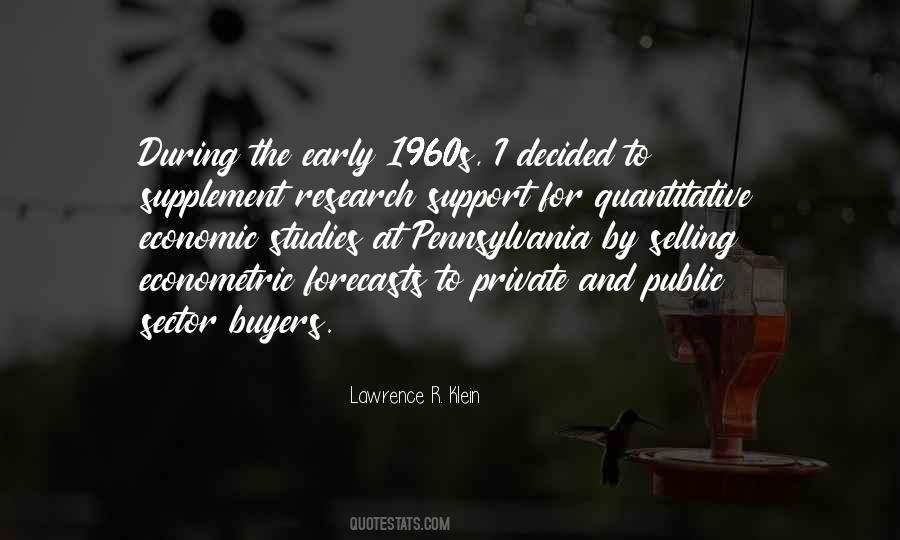 Lawrence R. Klein Quotes #199165