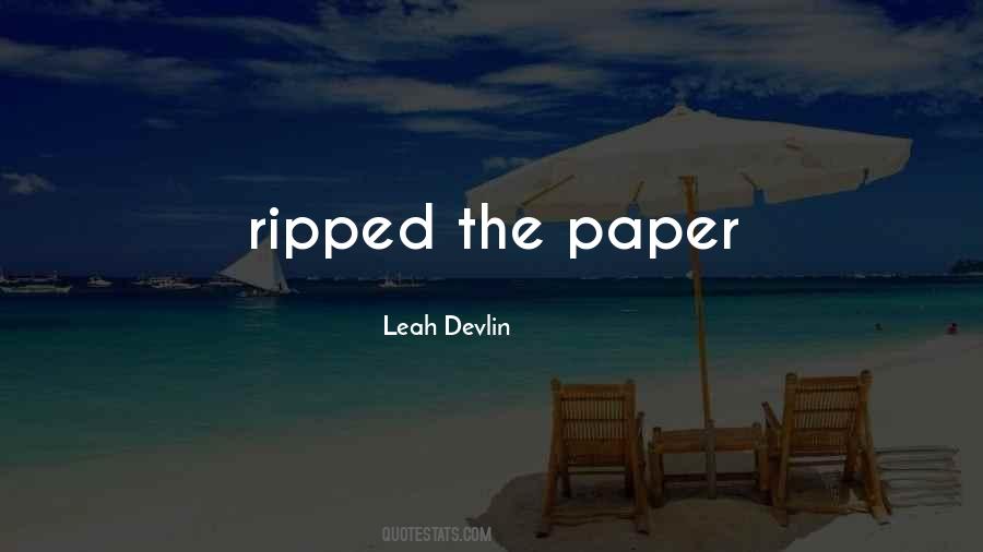 Leah Devlin Quotes #273717