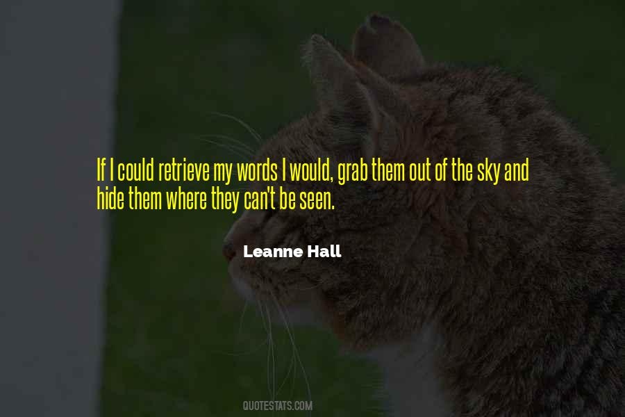 Leanne Hall Quotes #862525