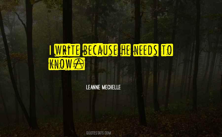 LeAnne Mechelle Quotes #1282035