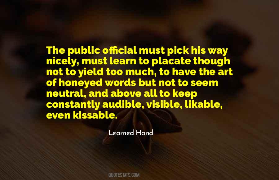 Learned Hand Quotes #1255307