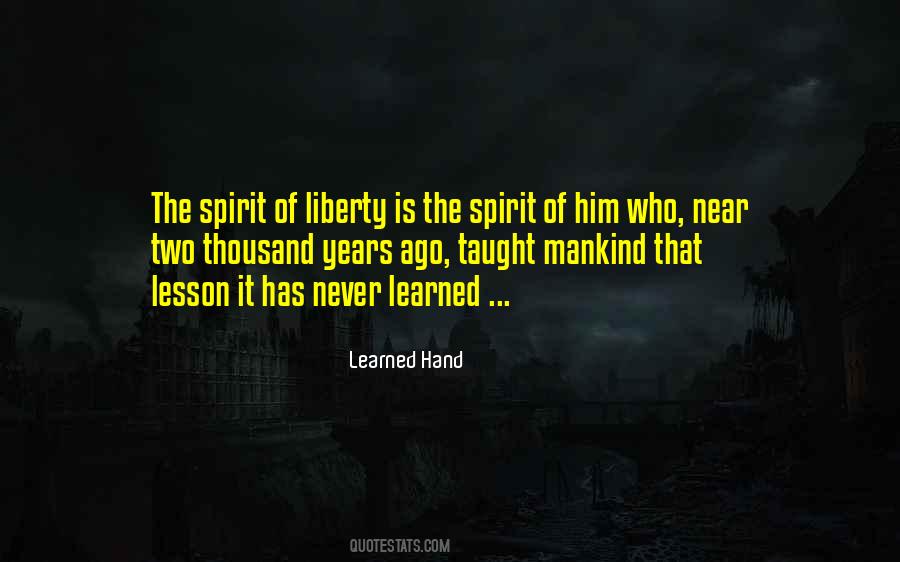 Learned Hand Quotes #1638533
