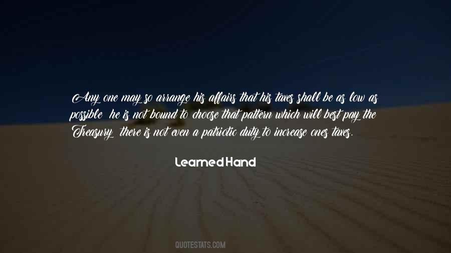 Learned Hand Quotes #841012