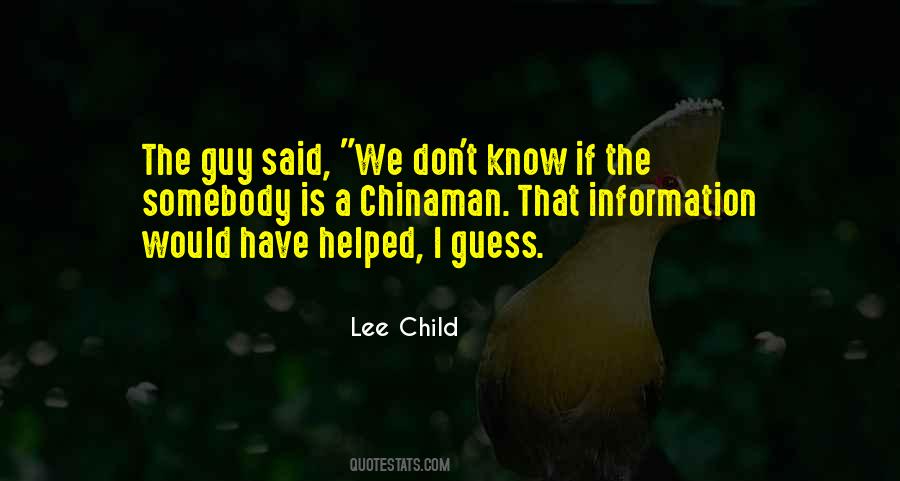 Lee Child Quotes #1258108
