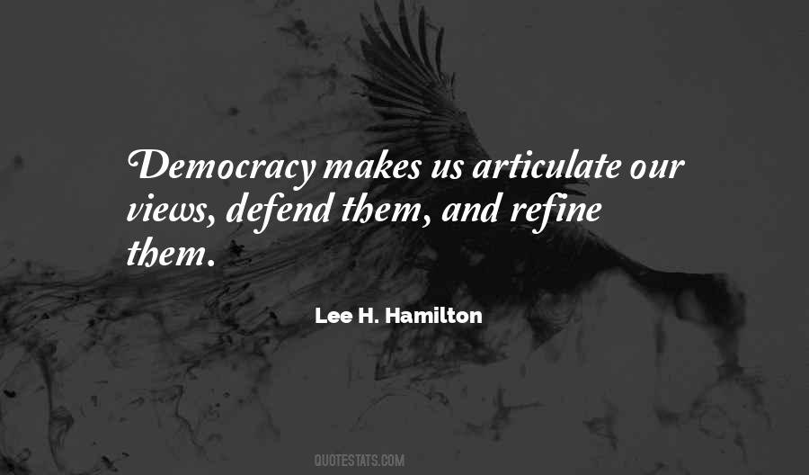 Lee H. Hamilton Quotes #1226815