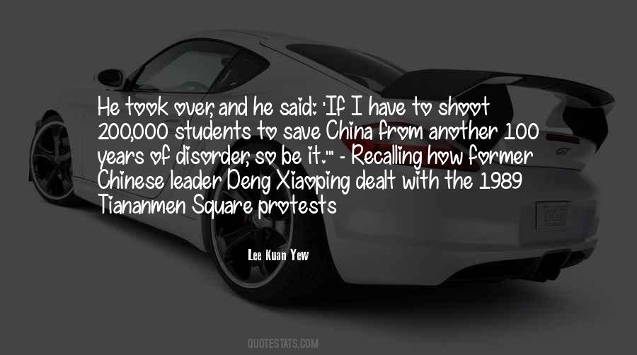 Lee Kuan Yew Quotes #303826