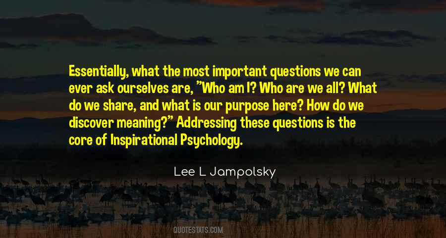 Lee L Jampolsky Quotes #1432049