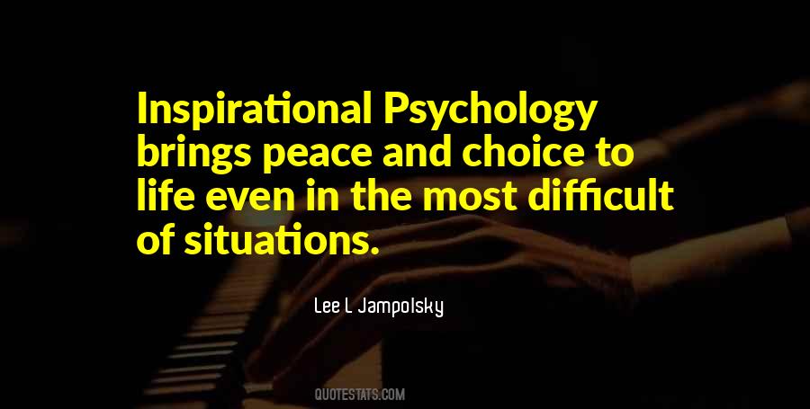 Lee L Jampolsky Quotes #1554621