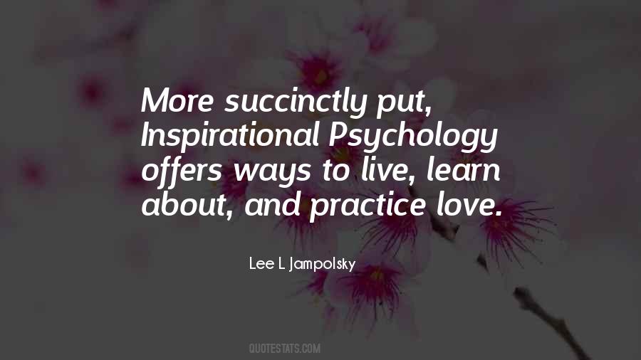 Lee L Jampolsky Quotes #636962