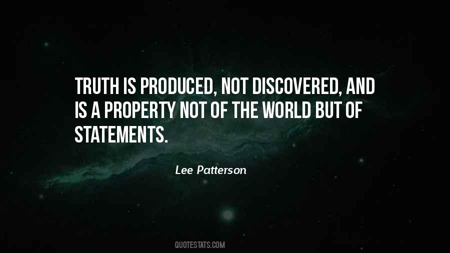 Lee Patterson Quotes #1710557